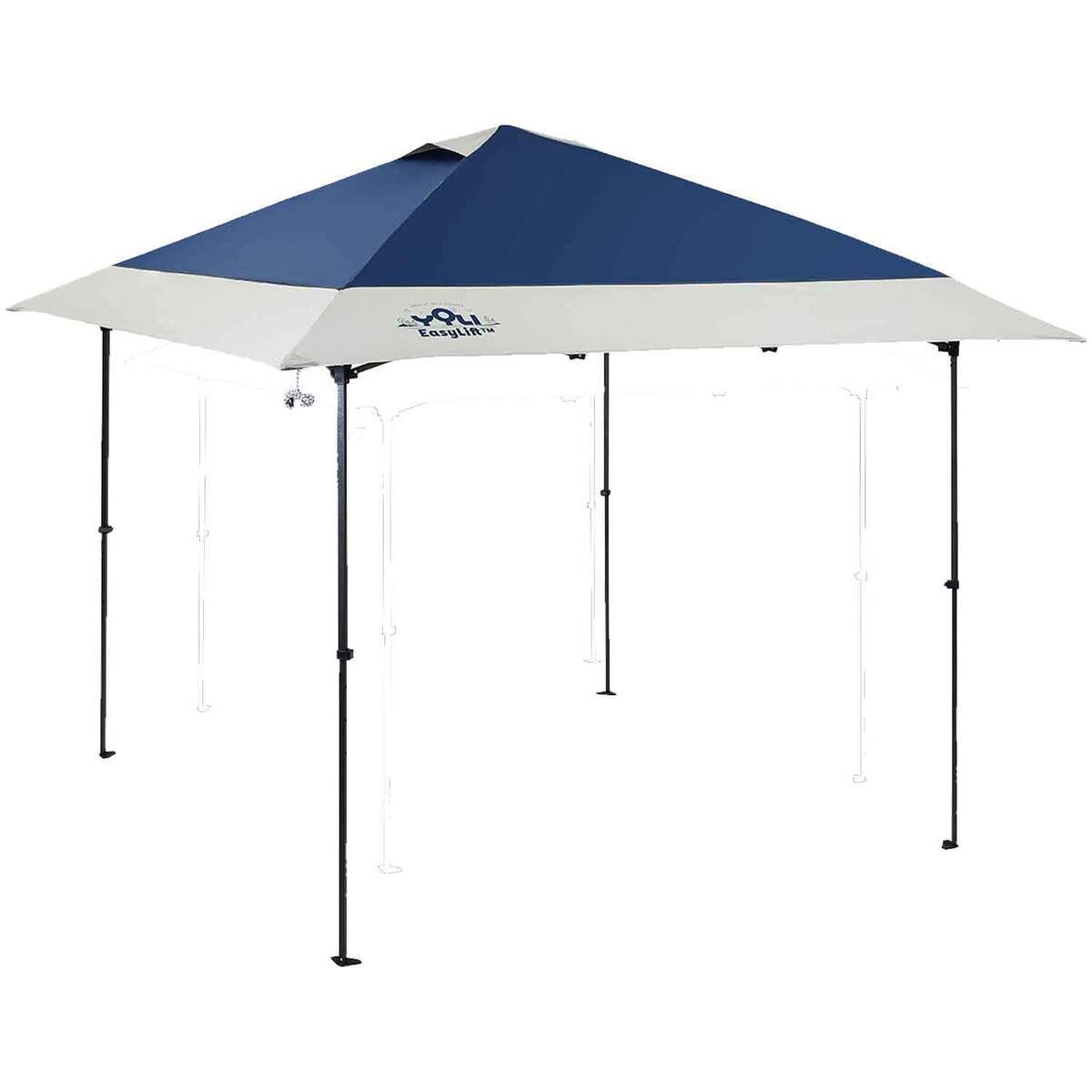 YOLI Solana Easylift 100 Instant Canopy  Blue and Tan Top