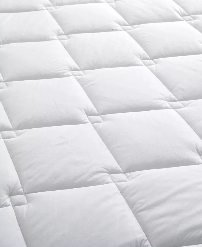 UNIKOME Plush Soft Cotton Fabric Comfort Diamond Quilted Mattress Pad， Twin