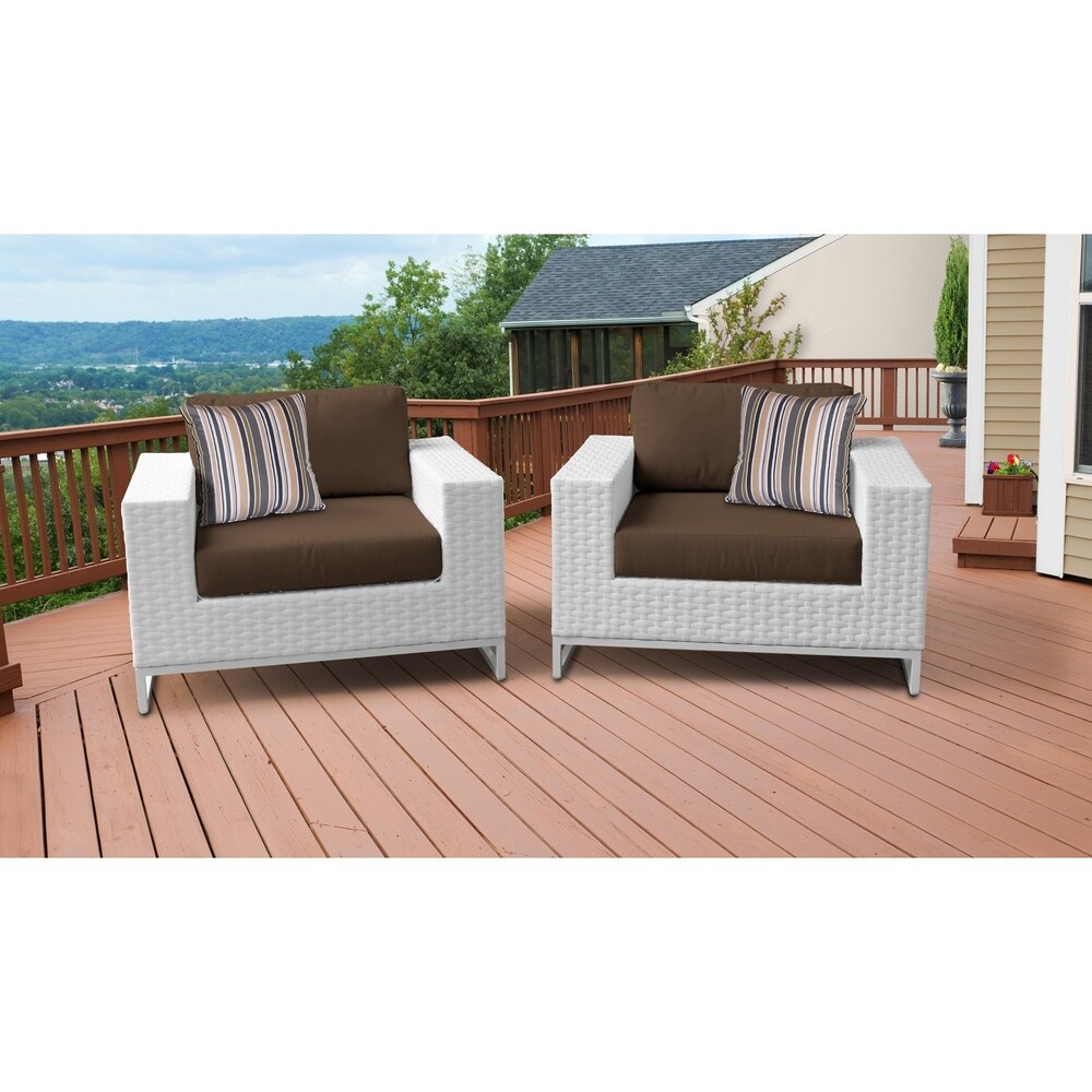 Miami 2 Piece Outdoor Wicker Patio Furniture Set 02b