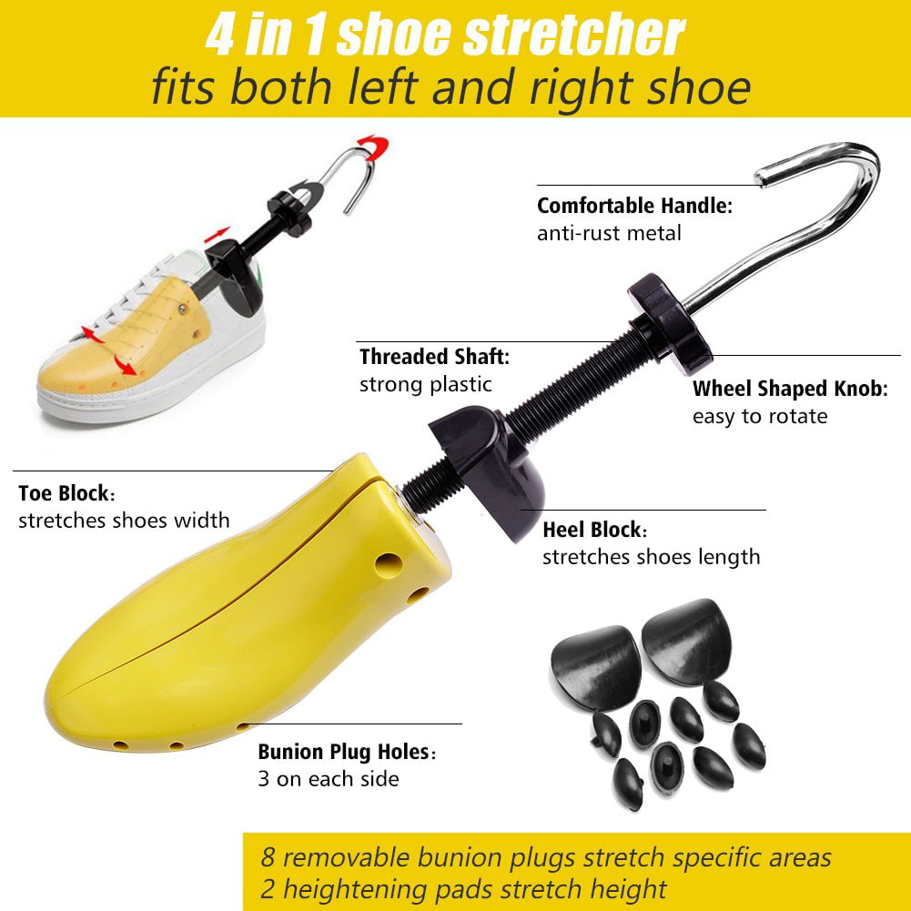 Shoe Stretcher for Women Men， 4-Way Shoe Widener Shoe Tree Plastic Instep Expanders