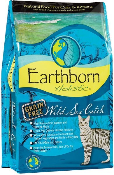 Earthborn Holistic Wild Sea Catch Grain-Free Natural Dry Cat and Kitten Food