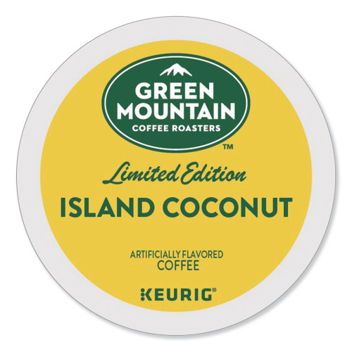 Green Mountain Coffee Roasters Island Coconut Coffee K-Cup Pods， 96/Carton (6720CT)