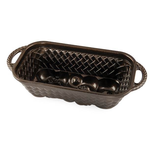 Nordic Ware Apple Basket Loaf Pan Brown