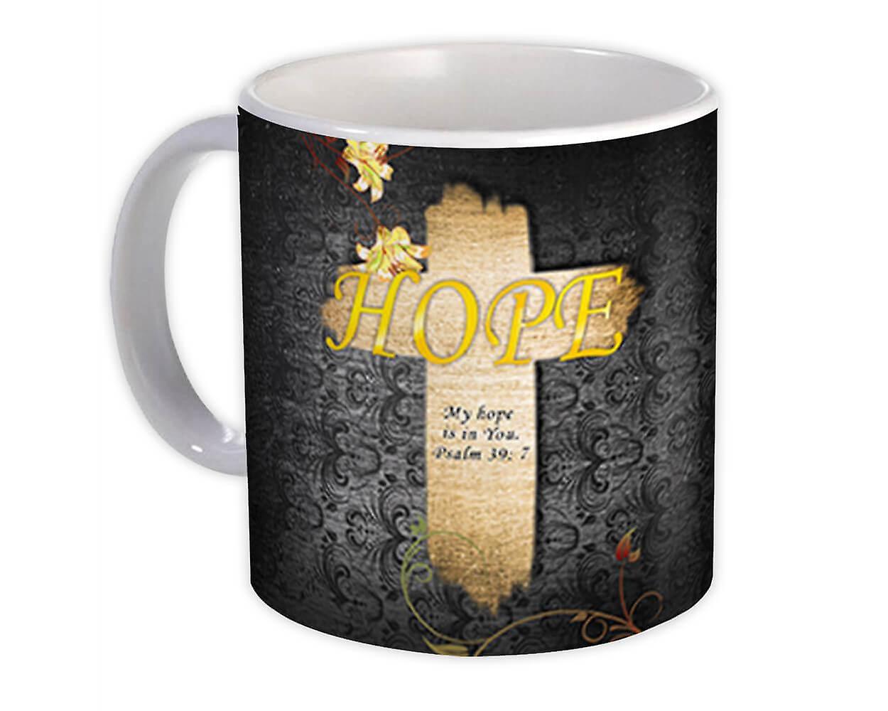 Gift Mug: Hope Cross Psalm Christian