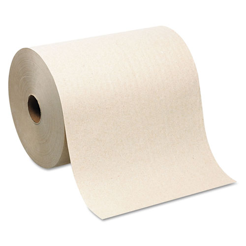 Georgia Pacific GP Hardwound Roll Paper Towel | Nonperforated， 7.87 x 1000ft， Brown， 6 Rolls