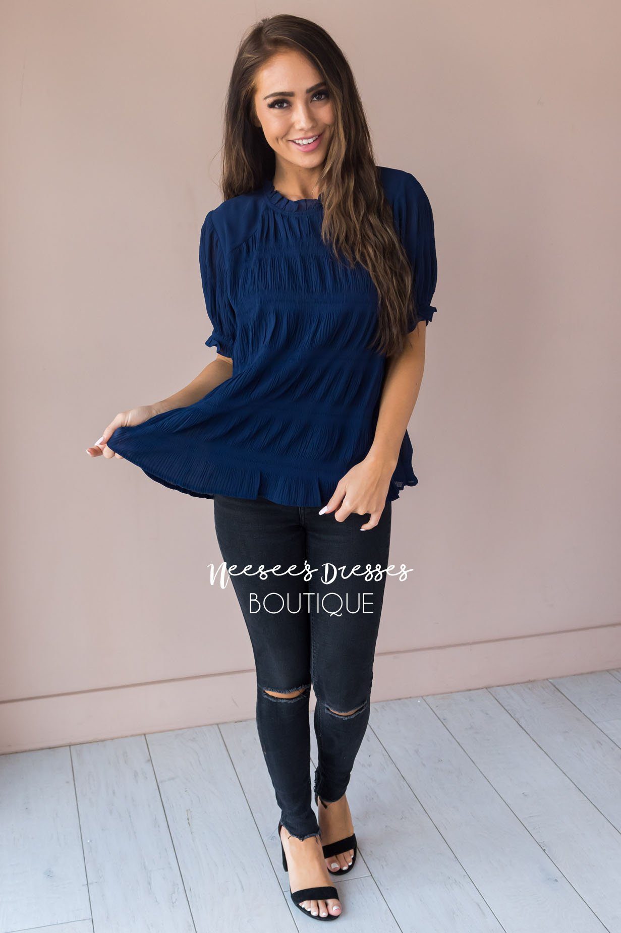 Right Direction Modest Blouse