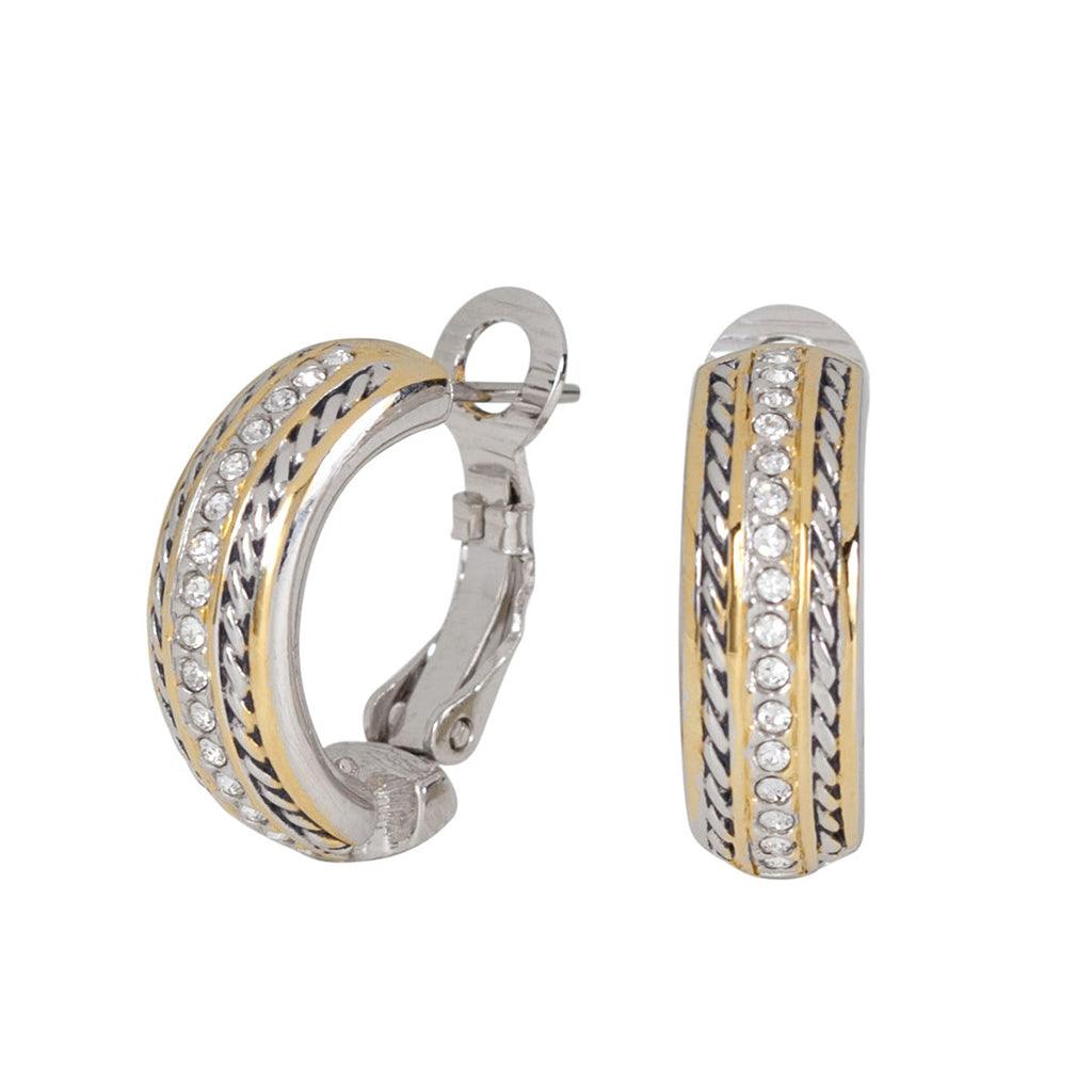 John Medeiros  Briolette Pavé Hoop Earrings