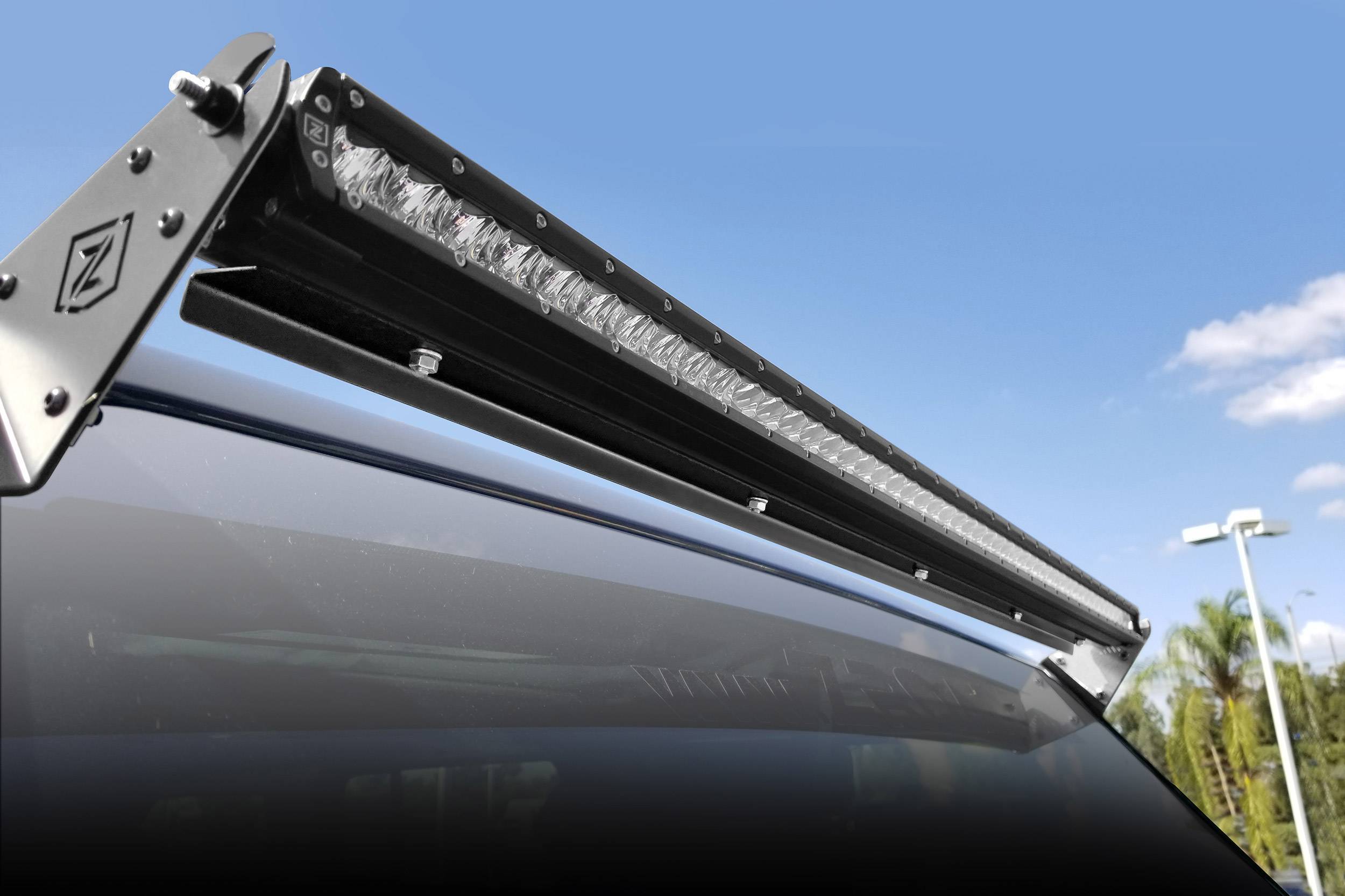 ZROADZ 2019-2021 Fits Jeep Gladiator Wrangler JL JLU 2007-2018 Wrangler JK 50 Inch similar style Straight Single Row LED Light Bar Black Z330051S