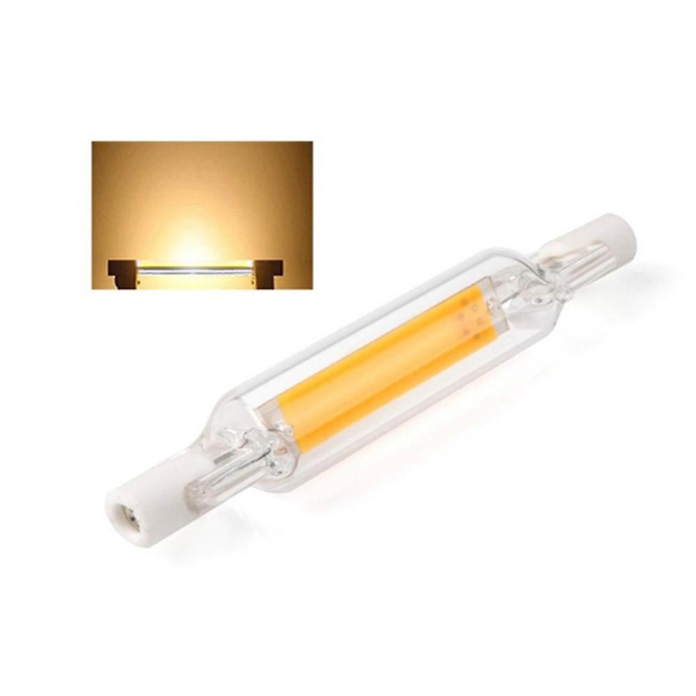 Glass Tube R7s Cob Light-emitting Diode Bulb 78mm 5w Warm White Ac110v Replace Halogen Lamp