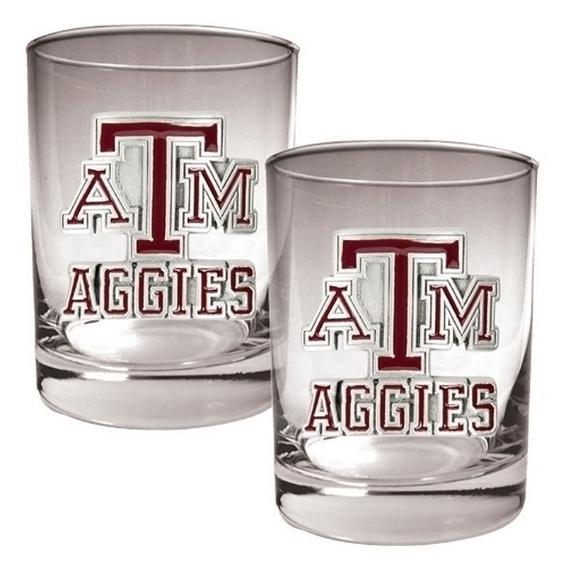 Texas AandM Aggies 2-pc. Rocks Glass Set