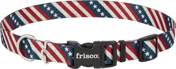 Frisco American Flag Polyester Dog Collar