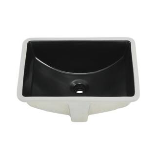 Swiss Madison Plaisir 18.5 in. Rectangle Undermount Bathroom Sink in Matte Black SM-UM624MB