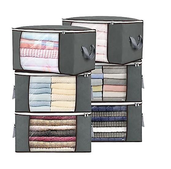 6pcs Horizontal Clothes Storage Bag