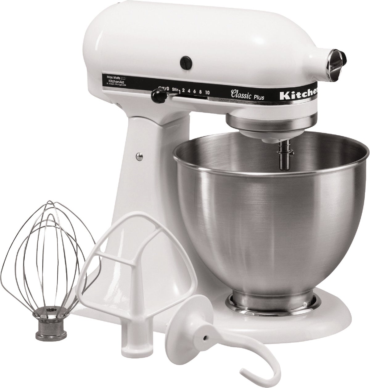 KitchenAid Classic Stand Mixer White Tilt-Head Design