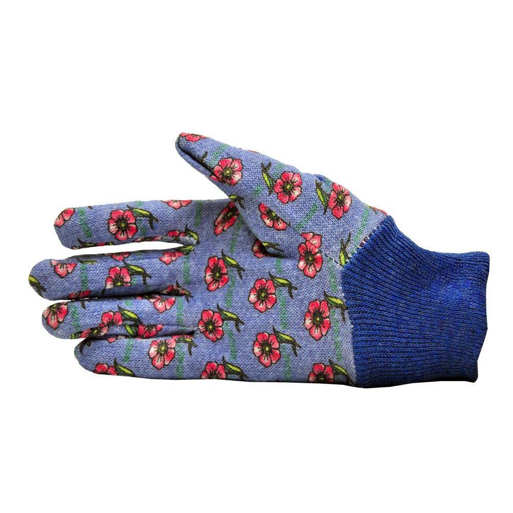 G  F Products Soft Jersey Kids GreenRedBlue Gloves (3-Pair) 1823-3