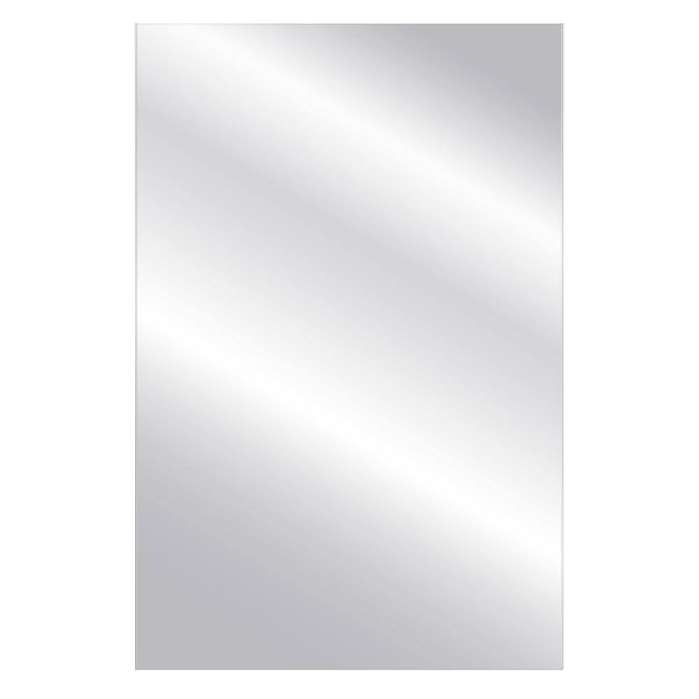 Glacier Bay 24 in. W x 30 in. H Frameless Rectangular Polished Edge Bathroom Vanity Mirror in Silver. 83018