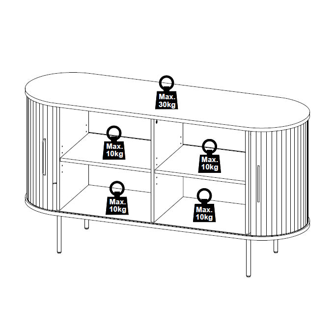 NOLA Sideboard Buffet 140cm - Oak