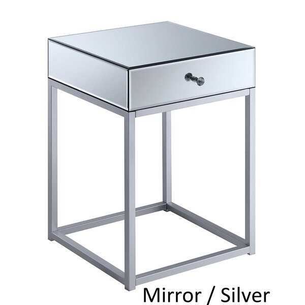 Silver Orchid Reflections End Table