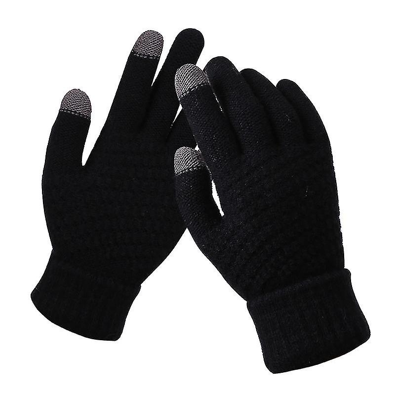 Women's Winter Touchscreen Gloves Warm Knit Gloves Thermal Gloves Suit For Running Driving Cycling Working Hiking Skiing3 Pairs Multi-coloured