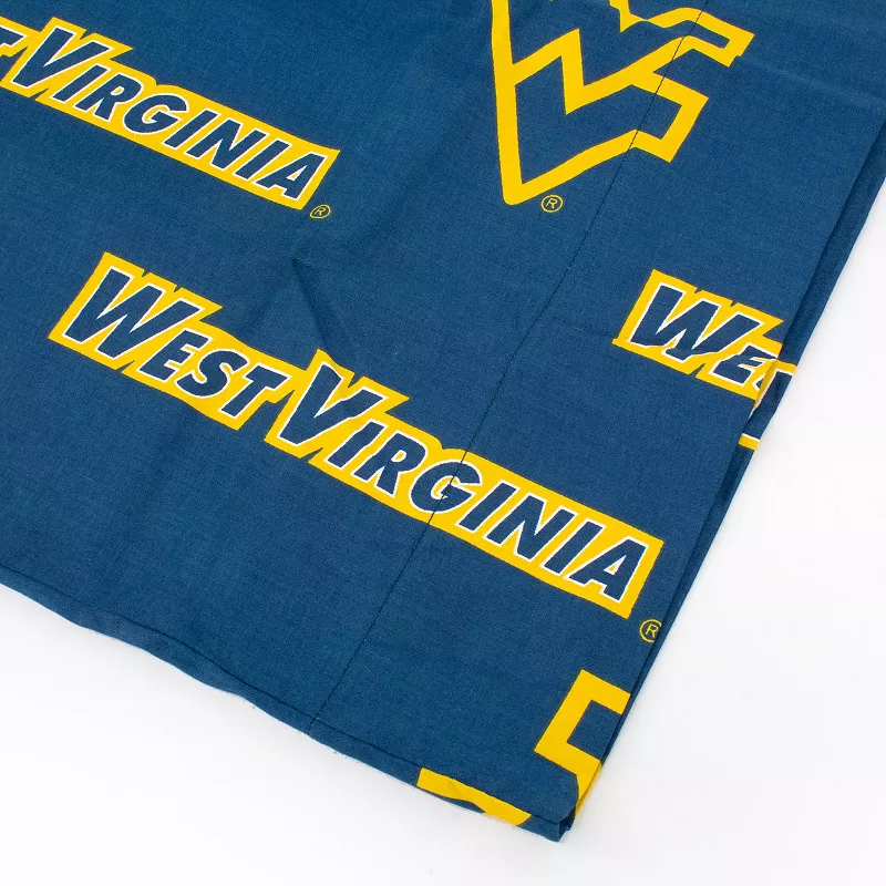 NCAA West Virginia Mountaineers Set of 2 King Pillowcases