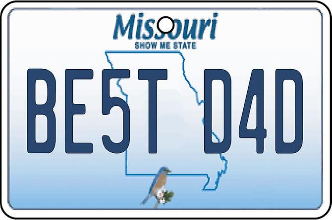 Missouri - Best Dad License Plate Car Air Freshener