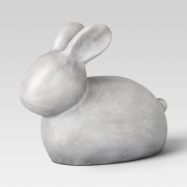 Cement Rabbit Outdoor Garden Figurine