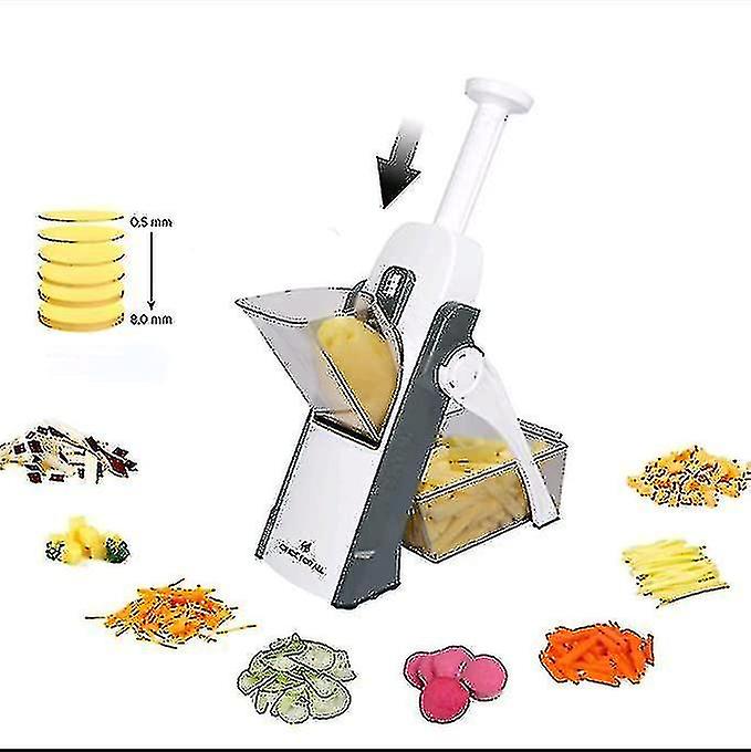 Vegetable Choppers，multifunctional Vegetable Slicer With Stainless Steel Blades， Manual Food Cutter