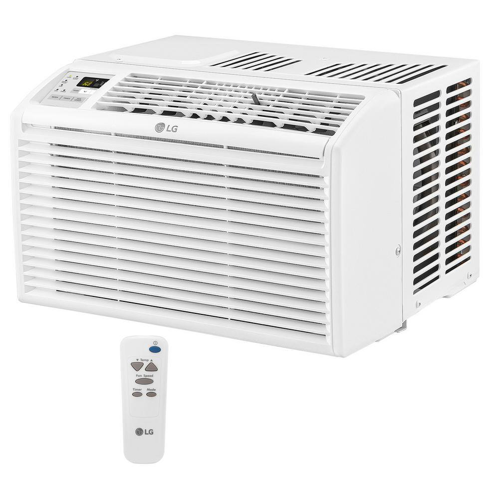 LG 6000 BTU 115-Volt Window Air Conditioner LW6017R Cools 250 Sq. Ft. with Remote LW6017R