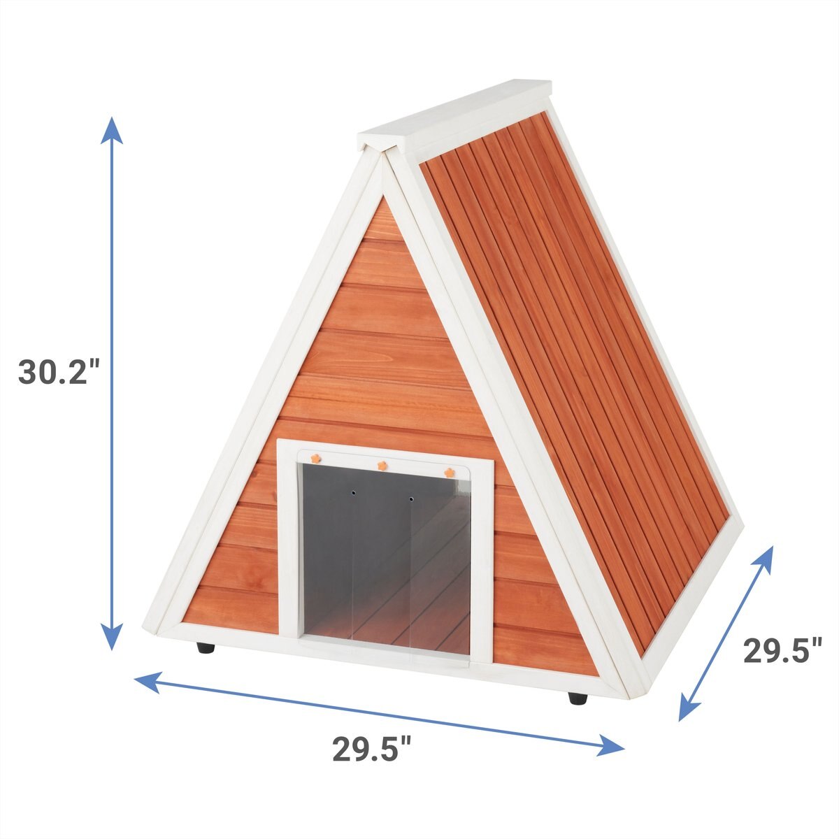 Frisco Outdoor Wooden A-Frame Cat House