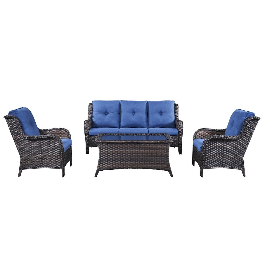 Outdoor Wicker 3 Seater Sofa Furniture Outdoor Sofa