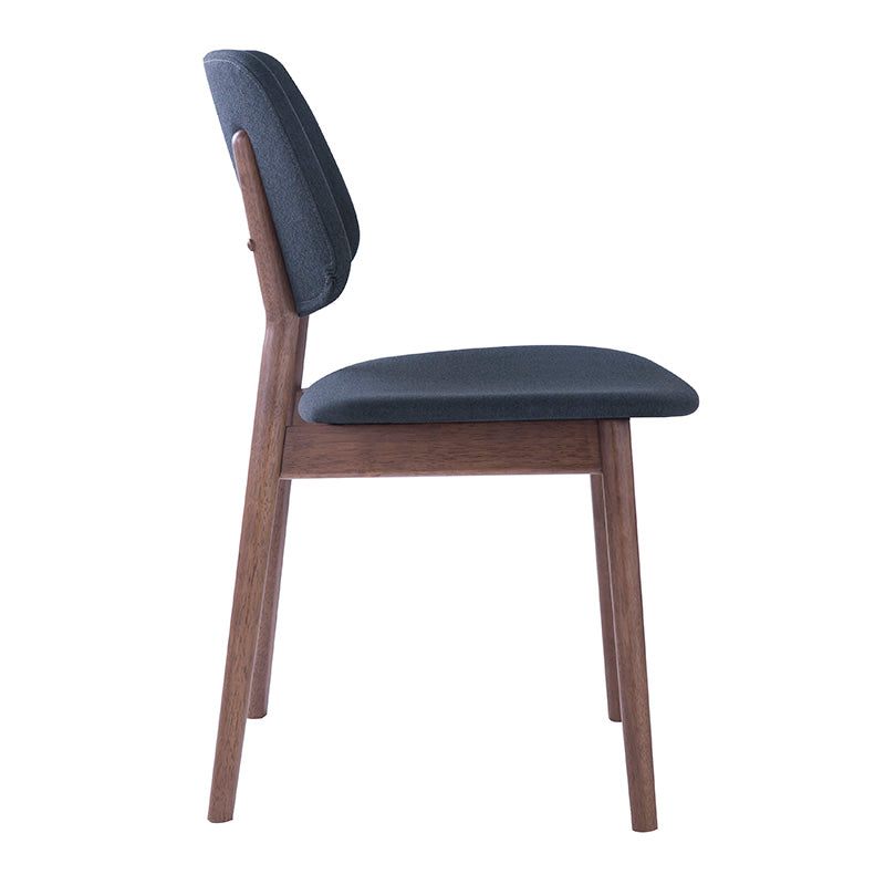 MERCY Dining Chair - Walnut/Dark Grey