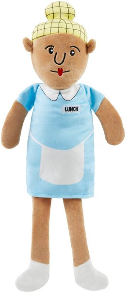 Frisco School Lunch Lady Plush Squeaky Dog Toy