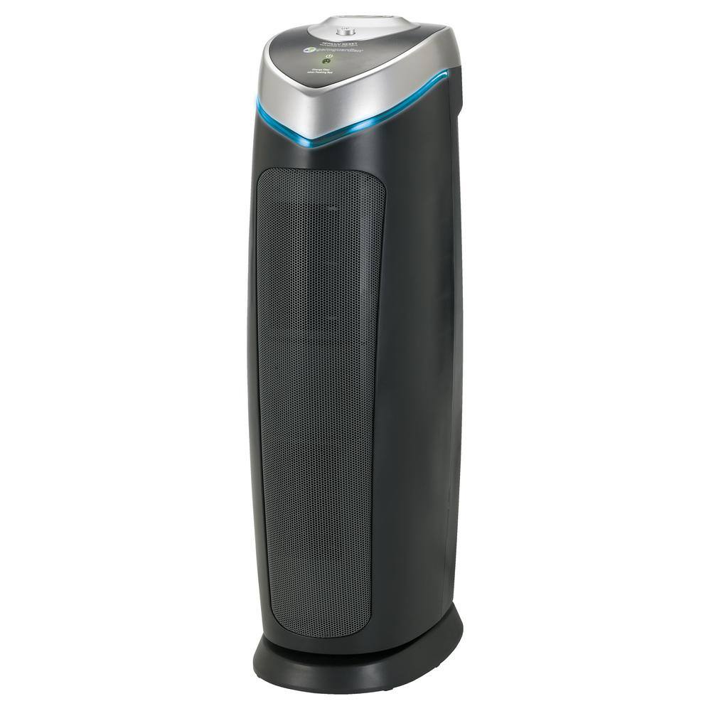 GermGuardian 22 in. 4-in-1 Air Purifier with True HEPA filter for Medium Rooms up to 153 Sq Ft Black (Model #AC4825DLX) AC4825DLX