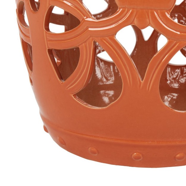 Imperial Vine Ceramic Garden Stool Safavieh