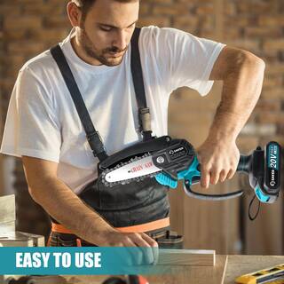 Saker 20V 4 in. Cordless Mini Chainsaw Including 1 Batteries GJ15990-X9312