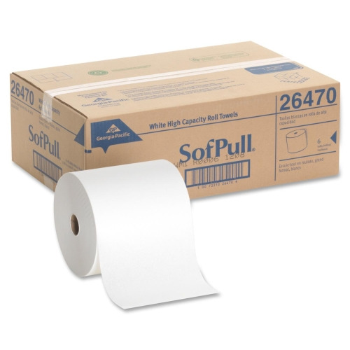 Georgia Pacific SofPull Hardwound White Roll Paper Towels  GPC26470