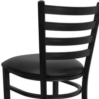 Flash Furniture 30 in. Black Cushioned Metal Bar Stool XUDG697BBARBKV