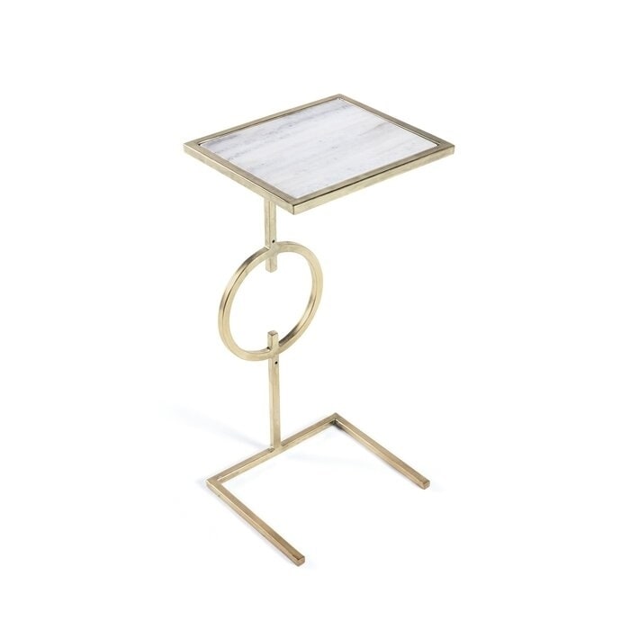 Baring Gold Iron Base End Table