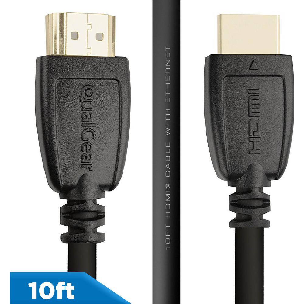 QualGear High Speed HDMI 2.0 Cable with Ethernet 10 ft. QG-CBL-HD20-10FT