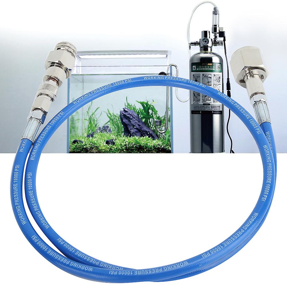 1m/3.3ft Blue G1/2-14 Co2 Hose Soda Water Adapter Hose Kit Accessories For Sodastream