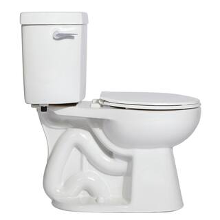 Niagara Stealth The Original 2-Piece 0.8 GPF Single Flush Round Front Toilet in White Seat Not Included N7716N7714TFH