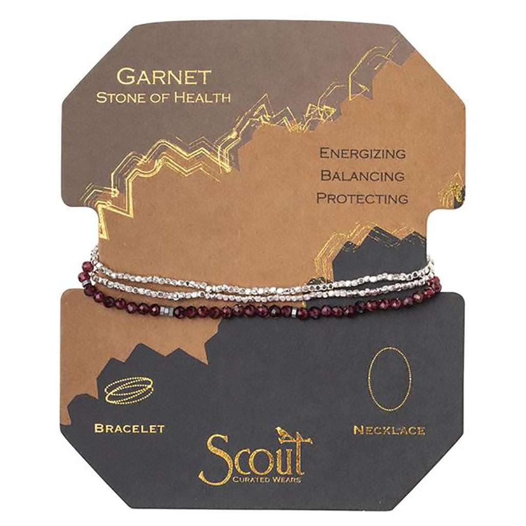 Scout Curated Wears  Delicate Stone Garnet - Stone of Health