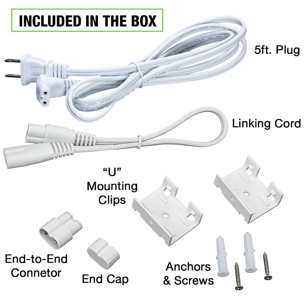 Commercial Electric Plug-In 24 inch Linkable LED  Undercabinet Light Task Under Counter Kitchen Lighting 3 Color Temperature Options 54194202