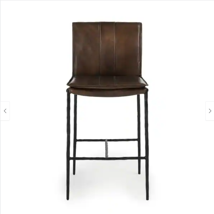 Mayer Leather Counter Stool - 3 Color choices