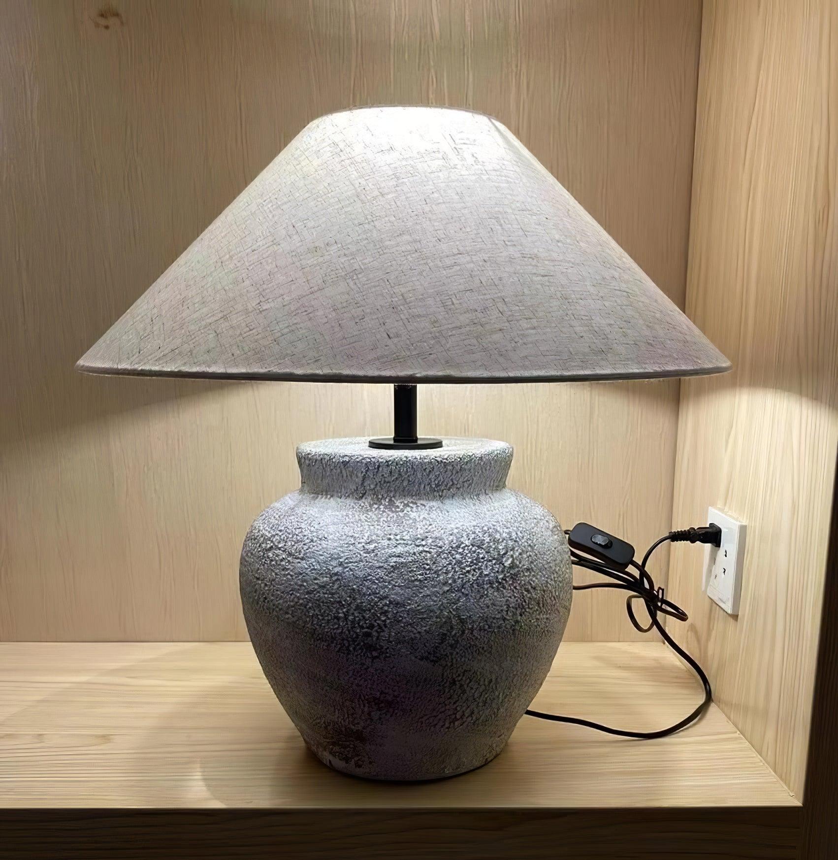 Terra Cotta Etruscan Urn Table Lamp