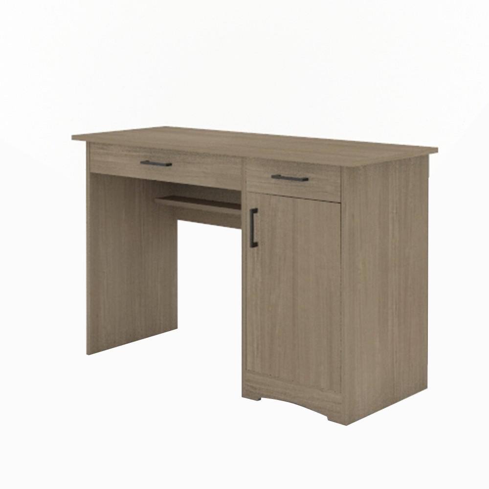 SAUDER Beginnings 46.811 in. Silver Sycamore Engineered Wood Computer Desk 428235