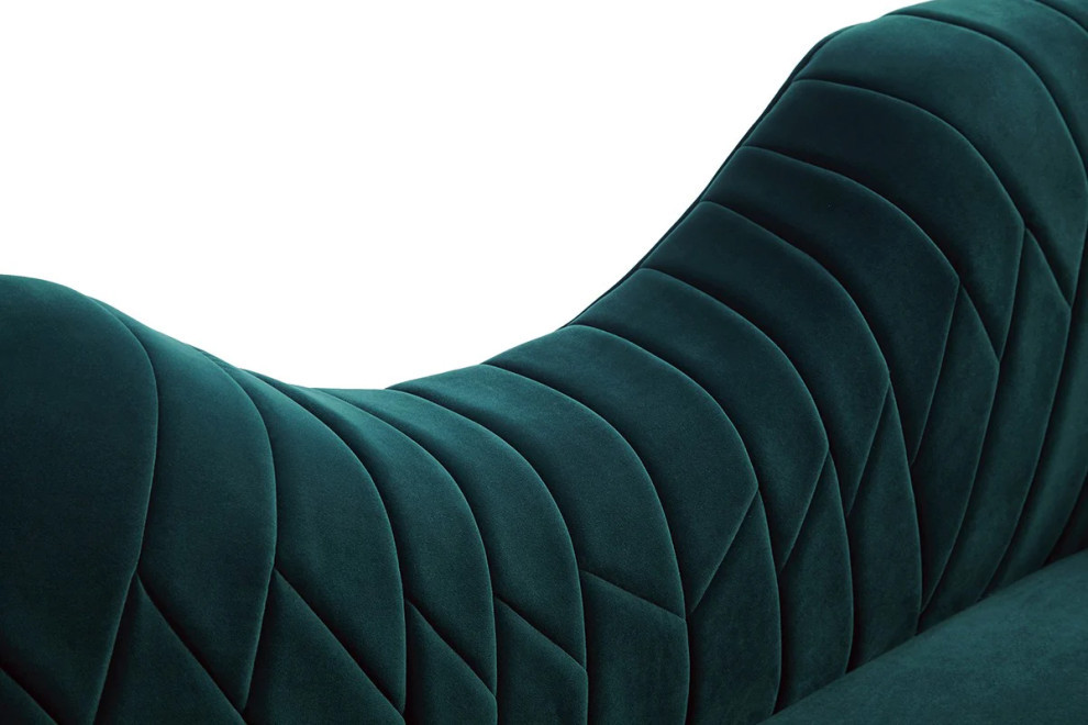 Connor Modern Green Velvet Sofa   Midcentury   Sofas   by V.S.D Furniture  Houzz