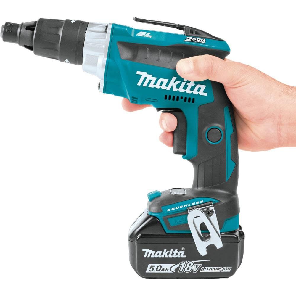 Makita 18V LXT Lithium-Ion Brushless Cordless 2500 RPM Screwdriver Kit (5.0Ah) XSF05T from Makita