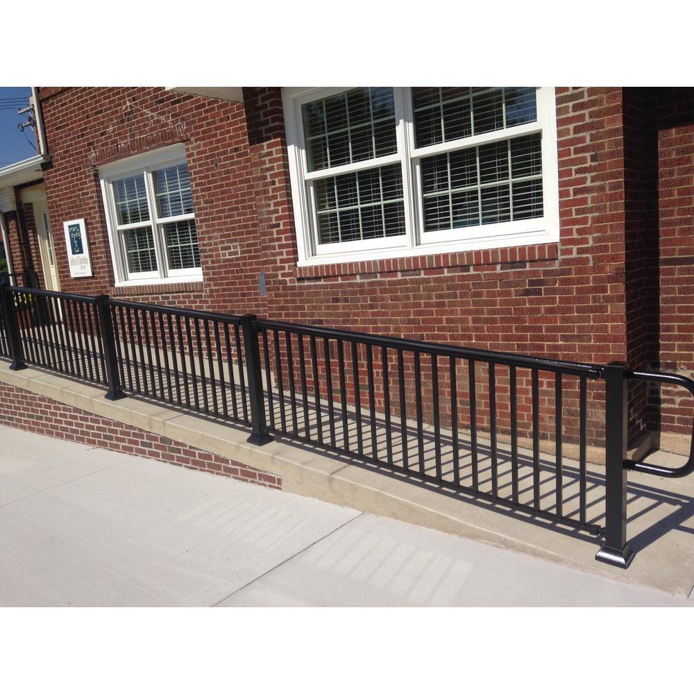 EZ Handrail 8 ft. x 36 in. Tan Clay Aluminum Baluster Railing EZ8RDT