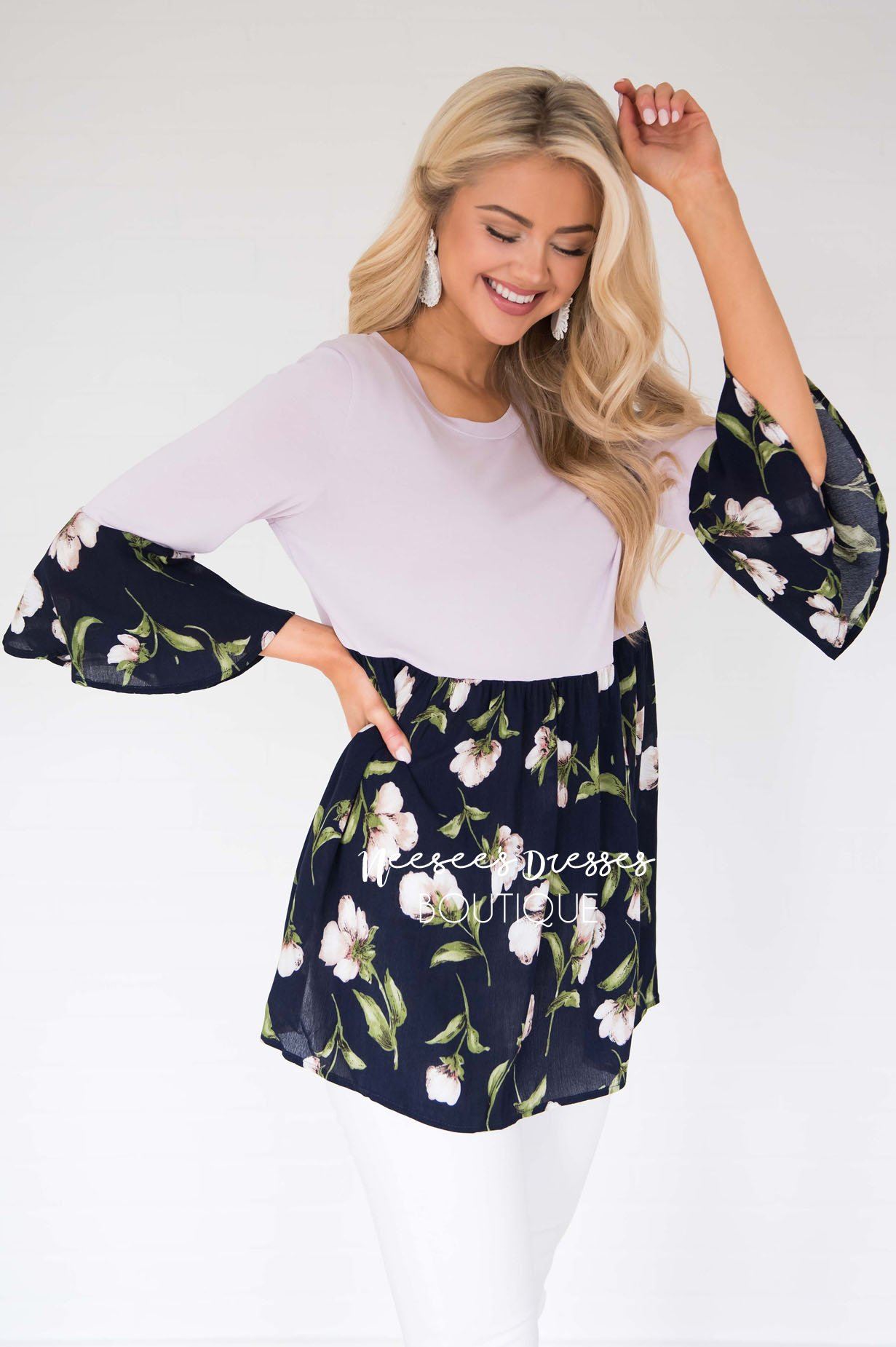 No Rain, No Flowers Floral Blouse